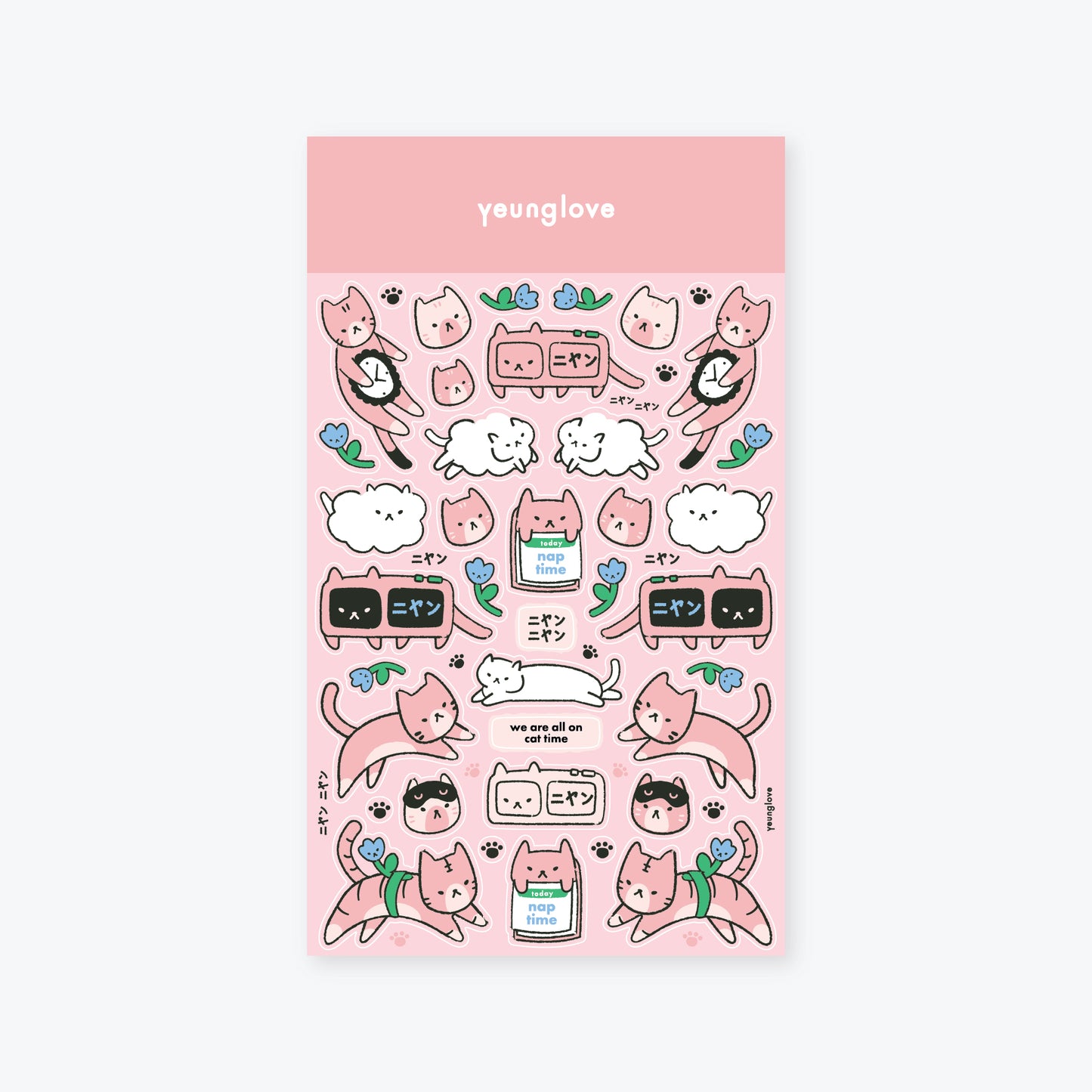 cat time sticker sheet