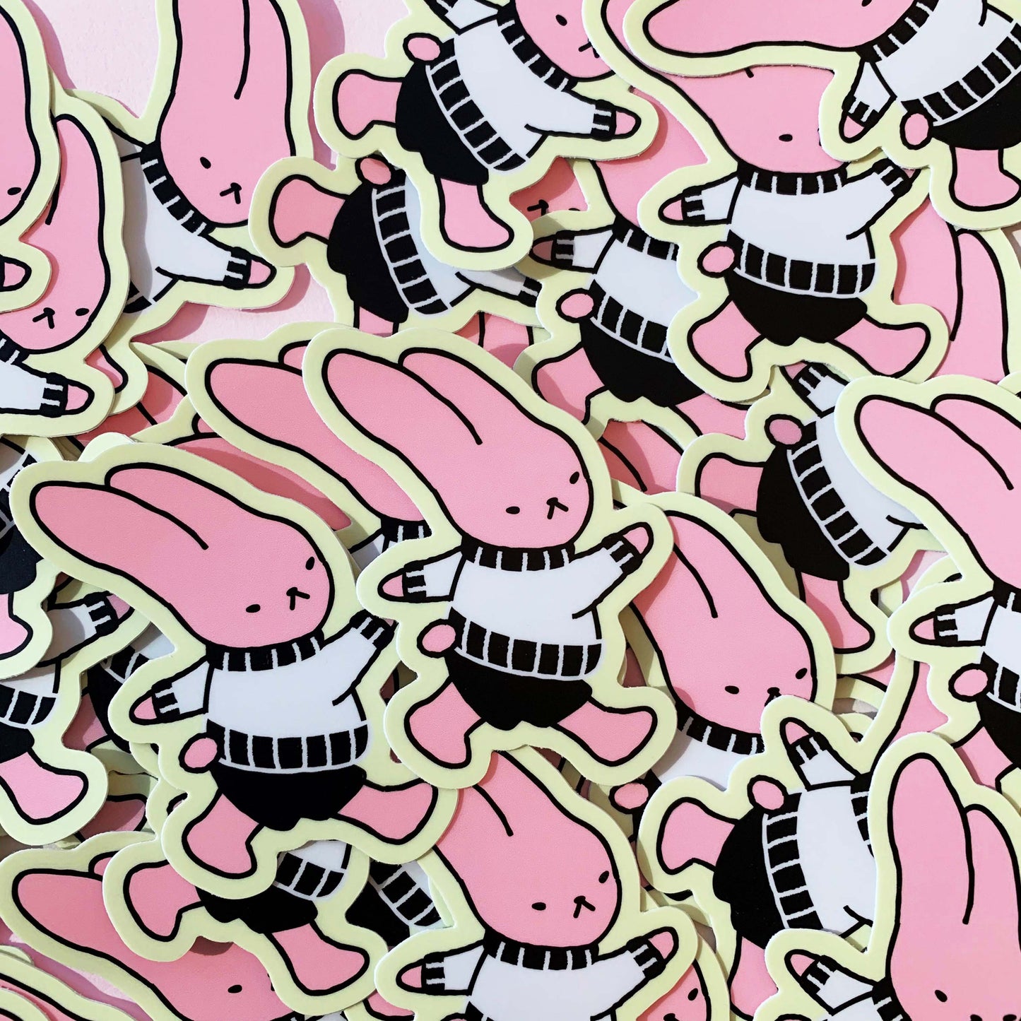 bunny stroll sticker