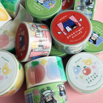 Goodnight Ninjee Glitter Sticker Roll