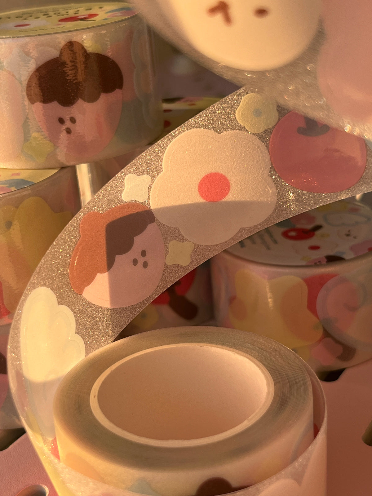 Sweet Spring Glitter Sticker Roll