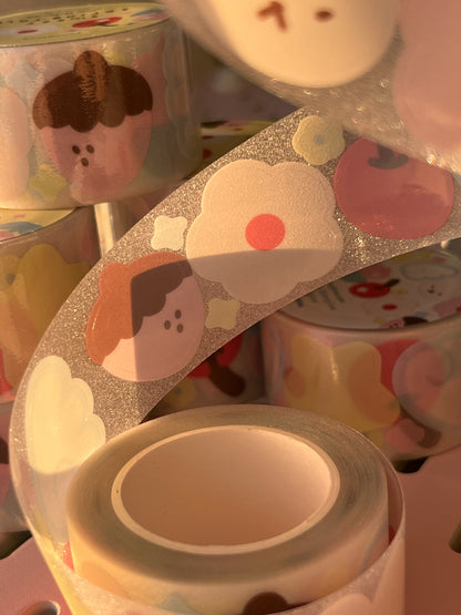 Sweet Spring Glitter Sticker Roll