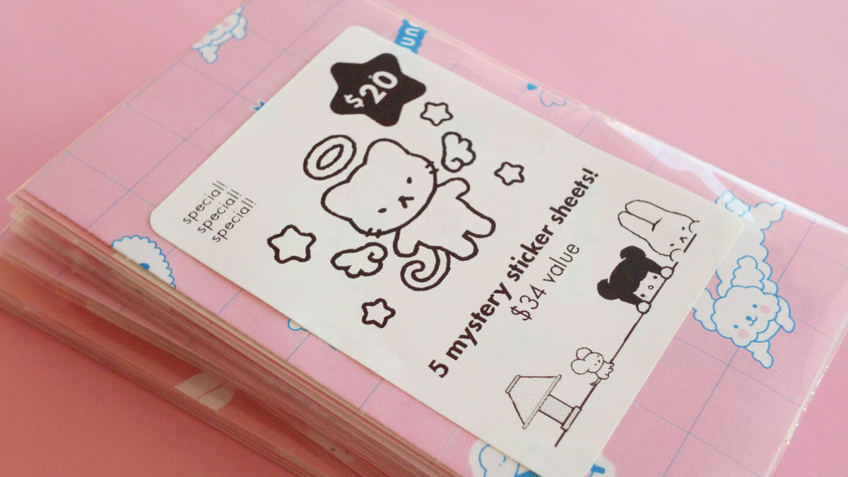 Mystery Sticker Sheet Pack