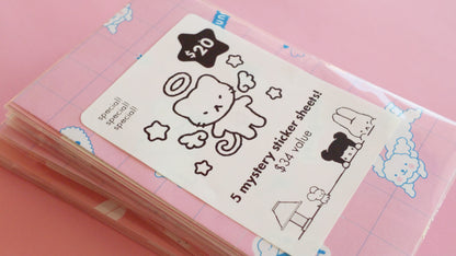 Mystery Sticker Sheet Pack