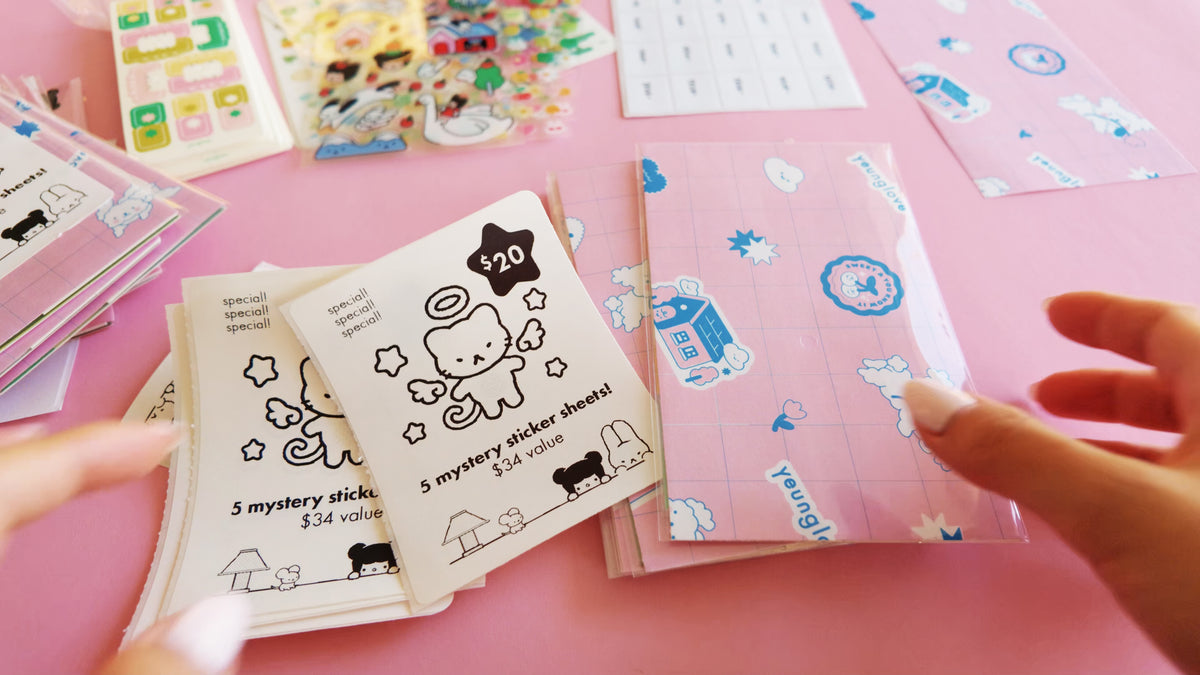 Mystery Sticker Sheet Pack