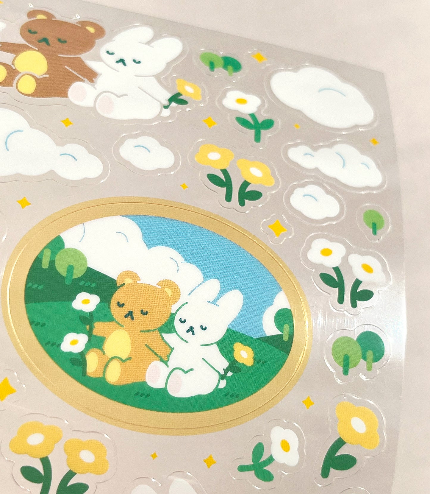 forever field clear sticker sheet