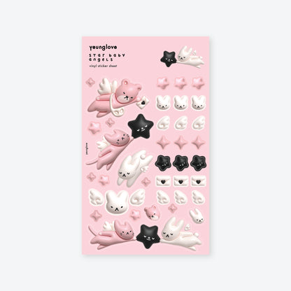 Star Baby Angels Sticker Sheet