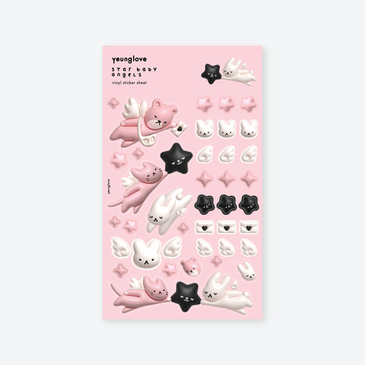 Star Baby Angels Sticker Sheet