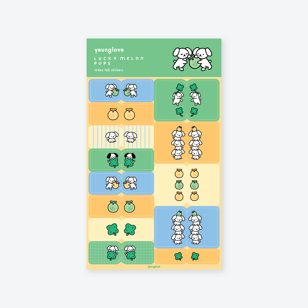 Lucky Melon Pups Index Tabs