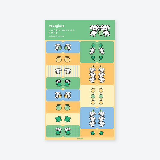 Lucky Melon Pups Index Tabs