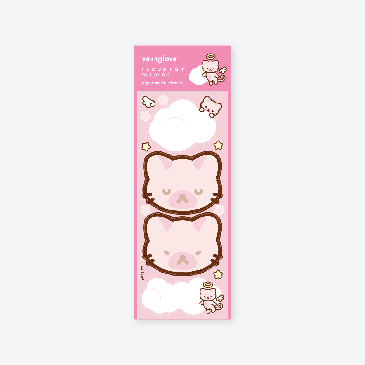 Cat Cloud Paper Memo Sticker
