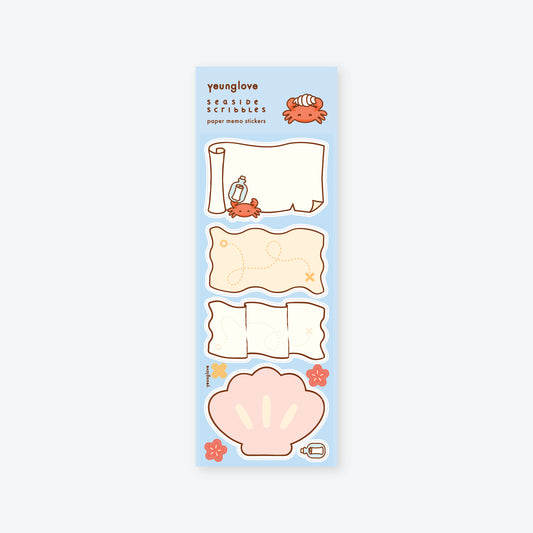 Seaside Scribbles Paper Memo Sticker