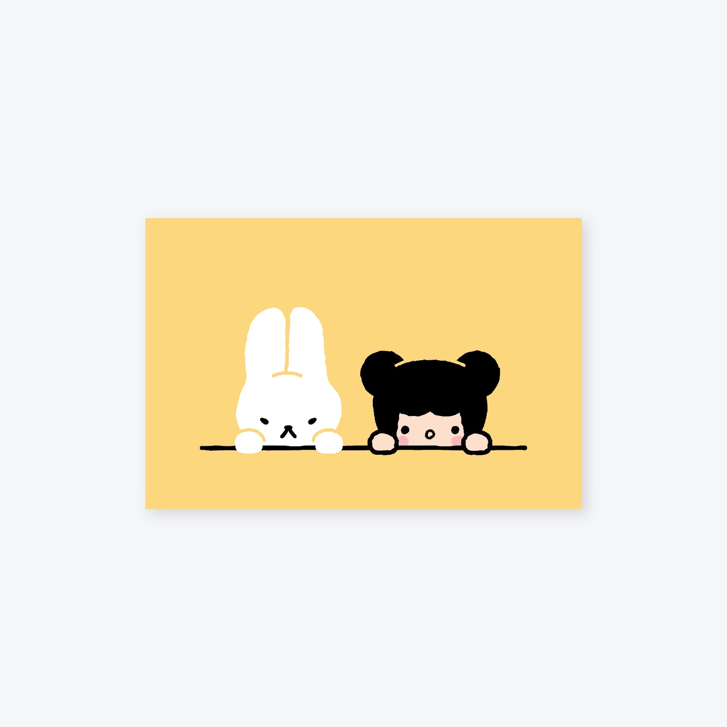 peekaboo postcard