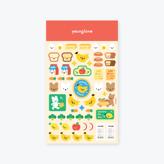 grocery day sticker sheet