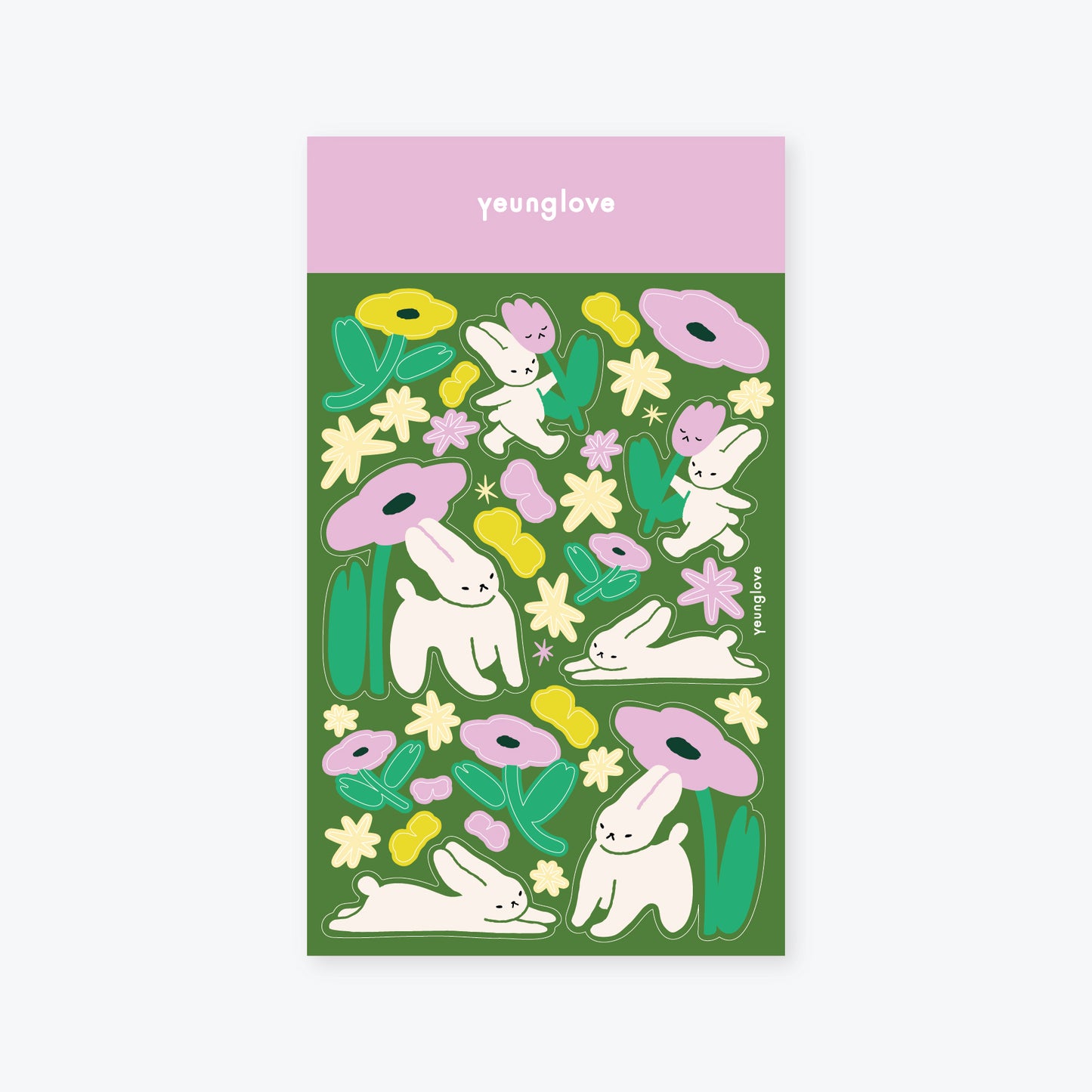 bunny nap sticker sheet