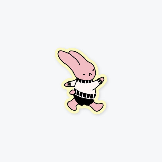 bunny stroll sticker