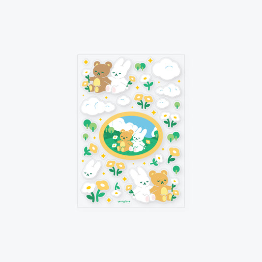 forever field clear sticker sheet