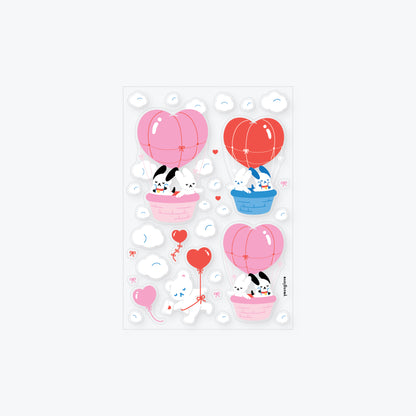 balloon buddies clear sticker sheet