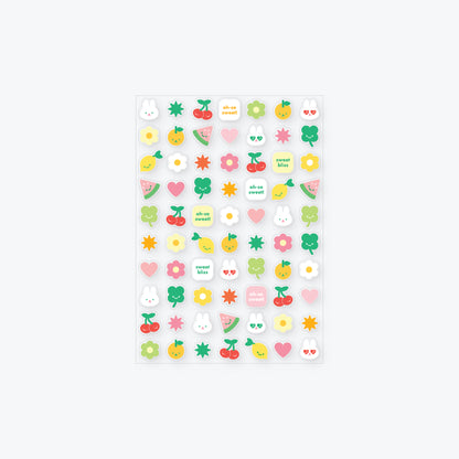 sweet bliss clear sticker sheet