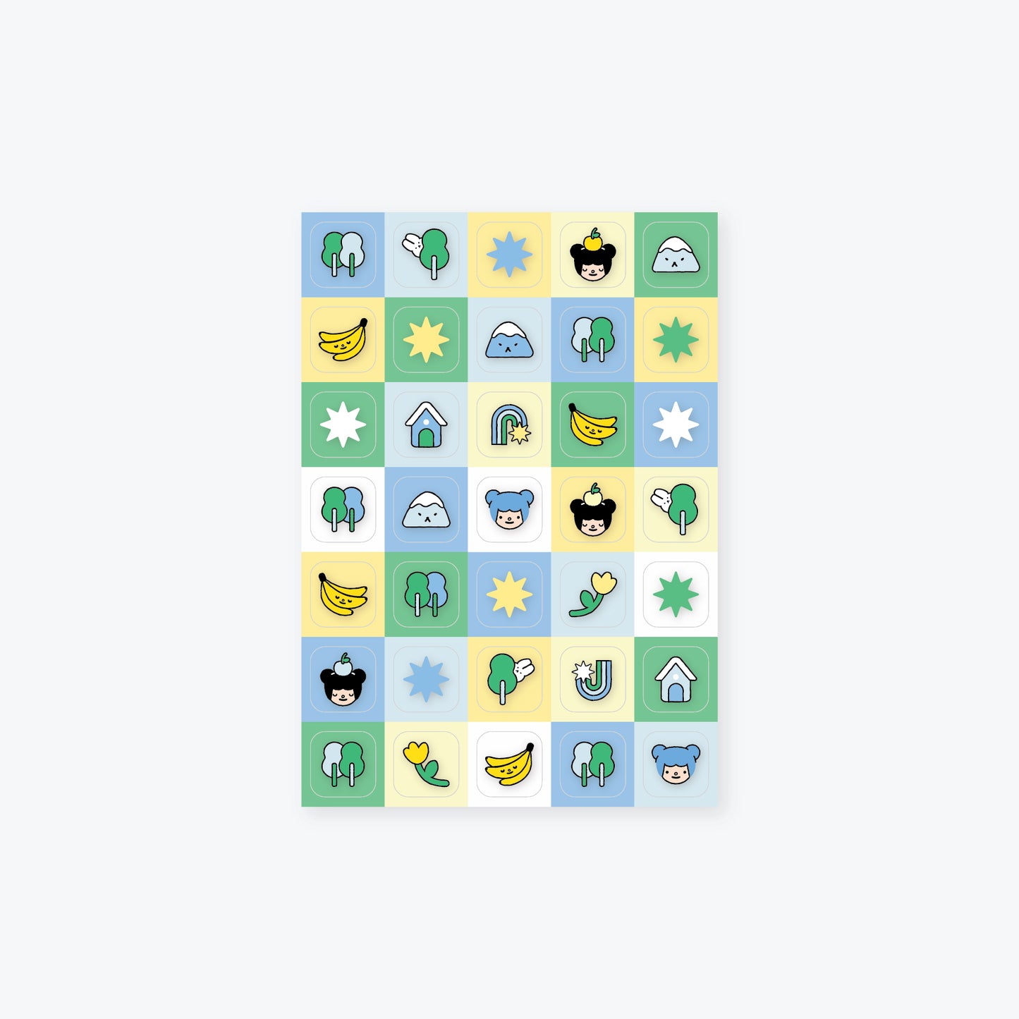 little friends wonderland checker sticker sheet