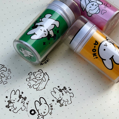 A-OK bunny stamp